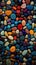 Colorful Gem Mosaic: A Captivating Composition of Nature\\\'s Treasures