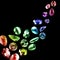 Colorful gemstones isolated