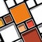 Colorful geometric modern Mondrian style background