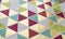 Colorful geometric pattern background. Triangle print design