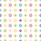 Colorful geometric pattern of noughts and crosses. Geometric sea