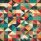 colorful geometric pattern with a retro feel three generative AI