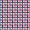 Colorful Geometric Squares Seamless Pattern Background. Turquoise, navy, red, pink shapes.