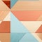 Colorful geometric triangle blocks on a wooden background (tiled