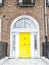 Colorful Georgian doors in Dublin (yellow)