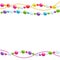 Colorful glass beads decoration background.