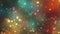 Colorful glitter bubbles particles moving upwards futuristic abstract background