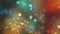 Colorful glitter bubbles particles moving upwards futuristic abstract background