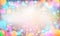 Colorful glittering light blots. Different colored glittering light stains on light background.