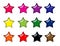 Colorful Glossy Star Icons