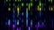 Colorful Glowing Digital Neon Lines VJ Loop Motion Background V3