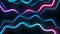 Colorful glowing neon abstract waves tech motion background