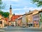 Colorful gothic houses in a german town, Germany