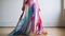Colorful Gown In Dimitra Milan Style - Maxi Skirt Product Shot