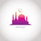 Colorful gradation design - Mosque