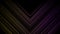 Colorful gradient arrows of many narrow lines pointing down and moving downwards on black background, seamless loop