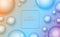 Colorful Gradient bubble Liquid abstract background