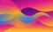 Colorful gradient reflection on wave background