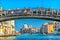 Colorful Grand Canal Ponte Academia Bridge Salut Church Venice I