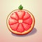 Colorful Grapefruit Pixel Art For Social Media And Games