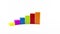 Colorful graphic bar chart animation