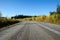 Colorful gravel road