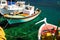 Colorful Greek fishing boats