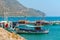 Colorful Greek fishing boats