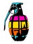 Colorful grenade