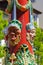 Colorful grotesque figures of Fritschi Fountain