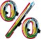 Colorful Grunge percent symbol
