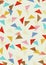 Colorful grungy triangles pattern