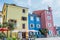 Colorful guest houses in Piran, Slovenia