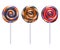 Colorful halloween party spiral candies set
