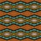 Colorful hand drawn african tribal diamonds pattern. Seamless vector textile background. Hand drawn horizontal chevron style wave