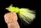 Colorful Hand Tied Fishing Flies Displayed on Champagne Cork 10