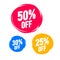 Colorful Handdrawn Discount Label Set