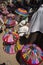 Colorful handicrafts in a market, ethiopia