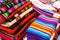 Colorful handwoven Guatemalan textiles