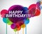 Colorful Happy Birthday banner