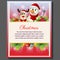 Colorful happy christmas theme poster snowman