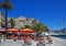 Colorful harbor with citadel, Calvi, Corsica