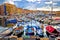 Colorful harbor of Saint Tropez at Cote d Azur view