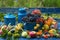 Colorful harvest time in the garden