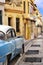 Colorful Havana facades and oldtimer