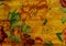 Colorful Hawaiian Orange Flowers Cloth Textile Waikiki Honolulu Hawaii