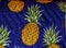 Colorful Hawaiian Pineapple Cloth Textile Waikiki Honolulu Hawaii