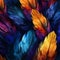 Colorful Hd Feathers Wallpaper With Stylized Owl Feathers Pattern Texture