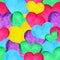 Colorful Heart Love Pride Rainbow Flag Watercolor Painting Seamless Pattern illustration design