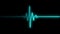 Colorful heartbeat rate and pulse on black screen, seamless and loop motion animate footage